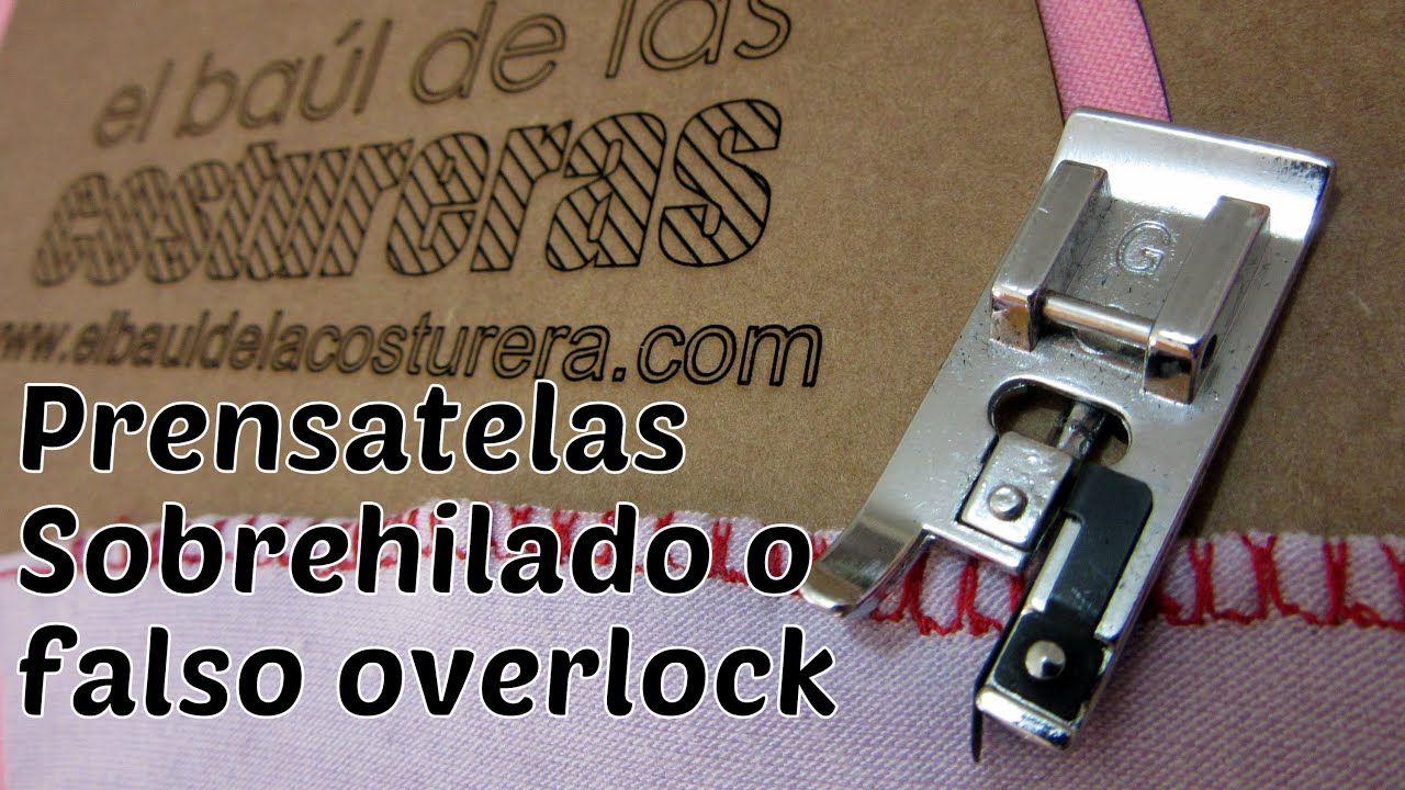 Prensatela sobrehilado para costuras elásticas