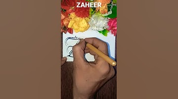 ZAHEER Name Status Calligraphy #shorts #art