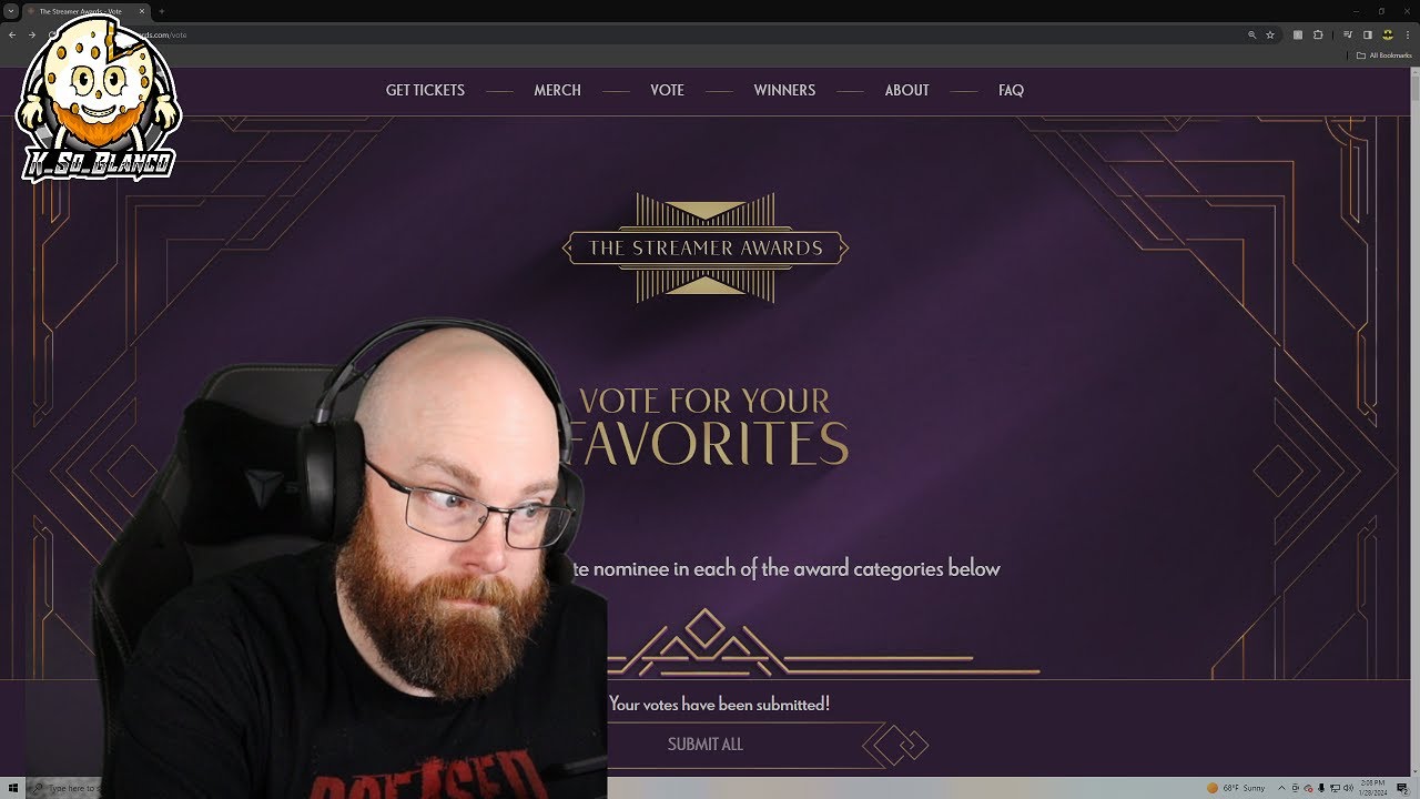 Go cast your votes for the Streamer Awards! Who are you voting for