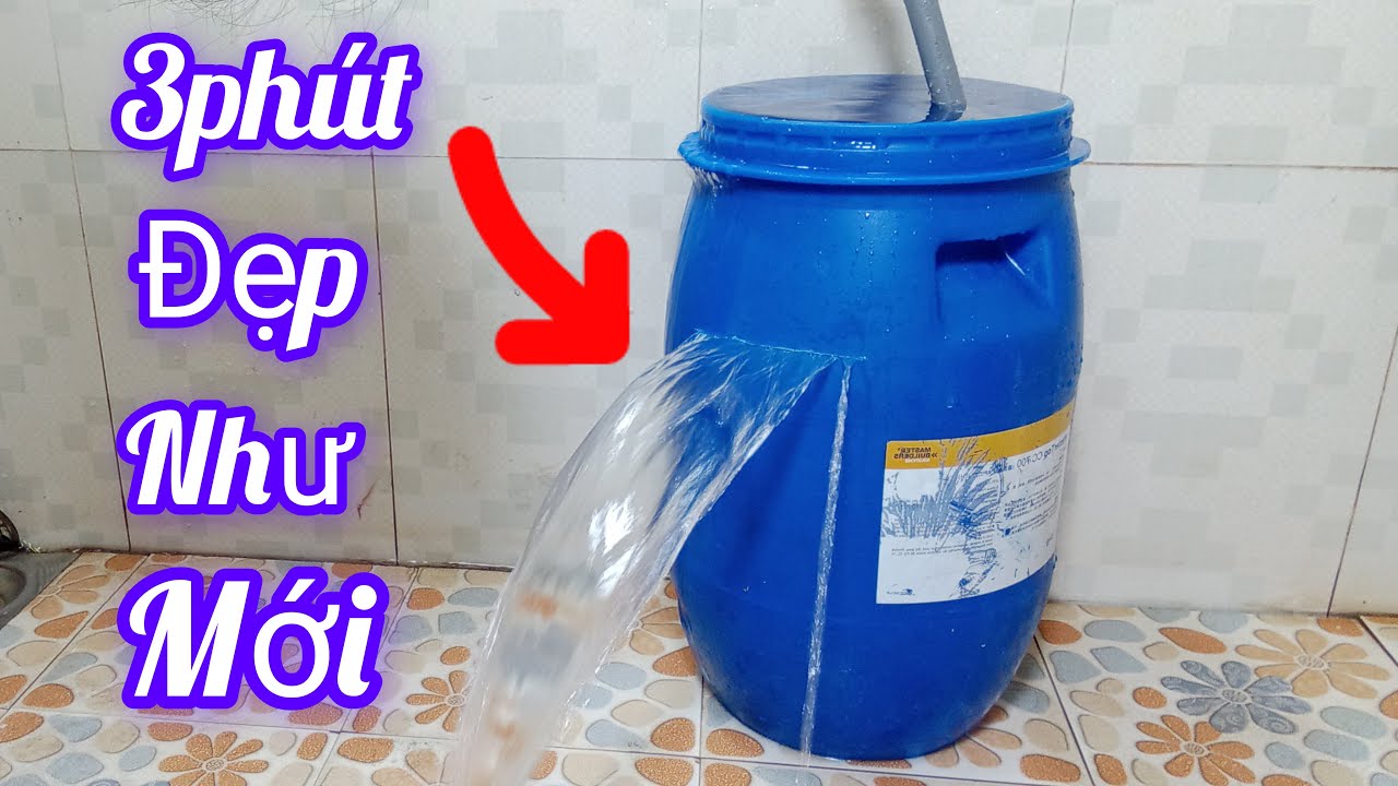 Mẹo hay, cách hàn bồn nước nhựa đơn giản, đẹp và bền nhất