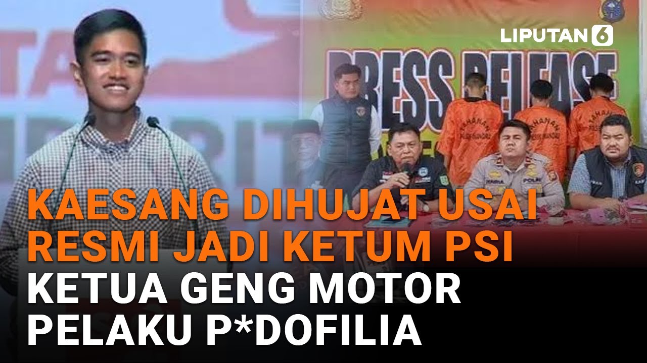 Kaesang Dihujat Usai Resmi Jadi Ketum PSI, Ketua Geng Motor Pelaku P*dofilia