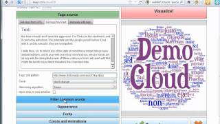 Tutorial Create a Word Cloud with Tagul