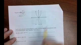 Algebra 2A Unit 1 Test Review