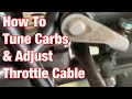 Tune Motorcycle Carburetors, Idle & Adjust Throttle Cable