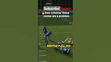 🔥New scheme/ these routes are a problem/ gun stack y flex. #madden #shorts