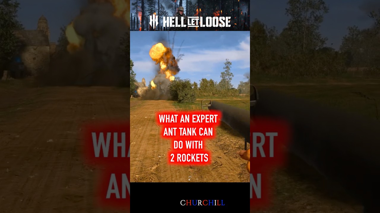 What an expert anti tank can do with only 2 rockets in Hell Let Loose...