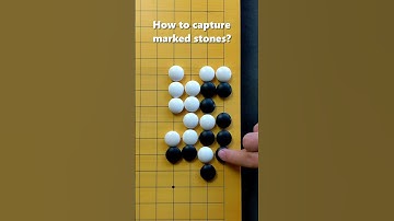 Game of Go, puzzle - how to capture stones #baduk #gogame #weiqi #바둑 #囲碁 #puzzle