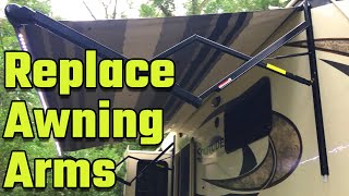 DIY How to Fix Your RV Awning Part 2 (RV Living Full Time)