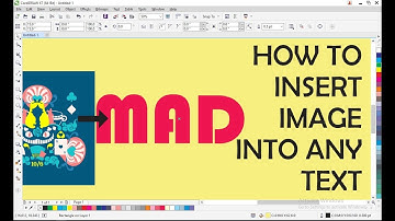 Use of PowerClip for text in CorelDraw, Placed any image inside Text in CorelDraw