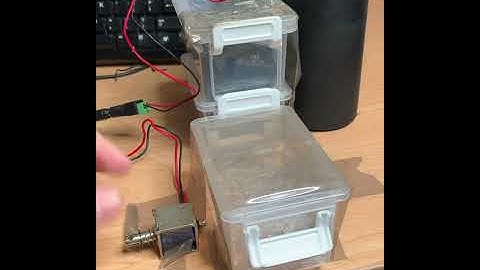 Solenoid drum machine first test