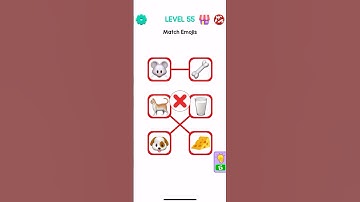 Match Emojis 😍 Emoji Story: Tricky Puzzles | Level 55 |