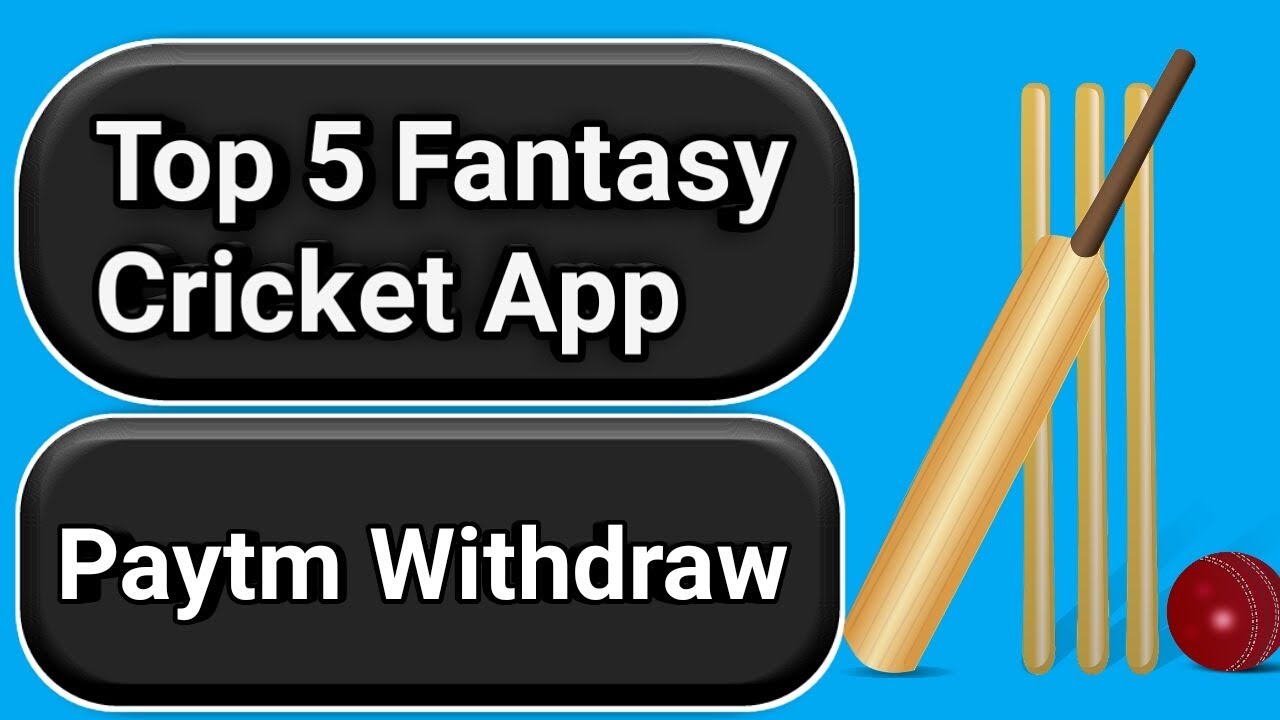 Top 5 paytm withdrawal fantasy cricket app ! New fantasy cricket app ! fantasy app Paytm Withdrawal