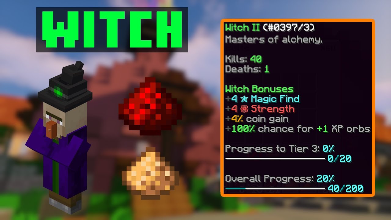 Witch Bestiary Guide Hypixel Skyblock YouTube