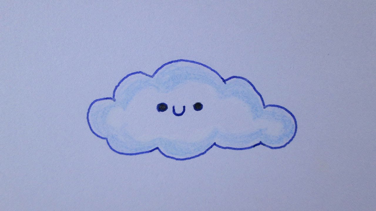 Como Dibujar Una Nube Kawaii Youtube