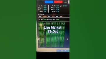 Live BOT working | 23-Oct | #yttrending #algorithmictrading #algotradingbot