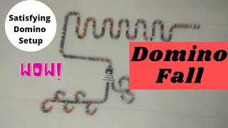 Satisfying Domino Setup | Domino Chain Reaction | A.S Creative