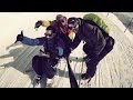 Skiing  les 3 vallees gopro