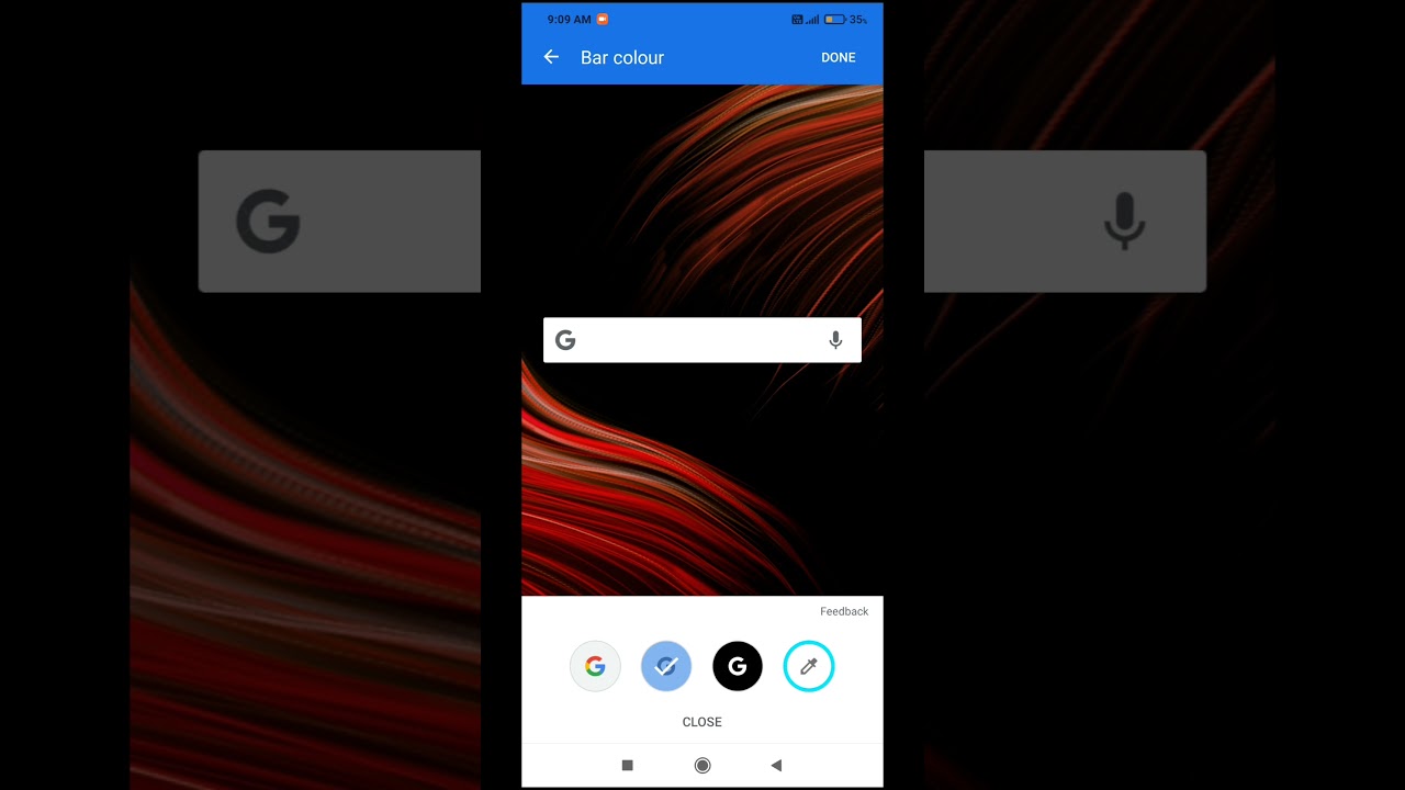 how to customise Google search button