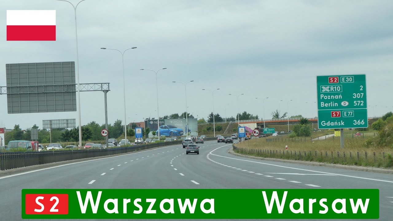 Expressway S2 through Warsaw