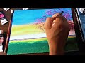 How to draw a Cherry  Blossoms #art #nature #acrylicpainting