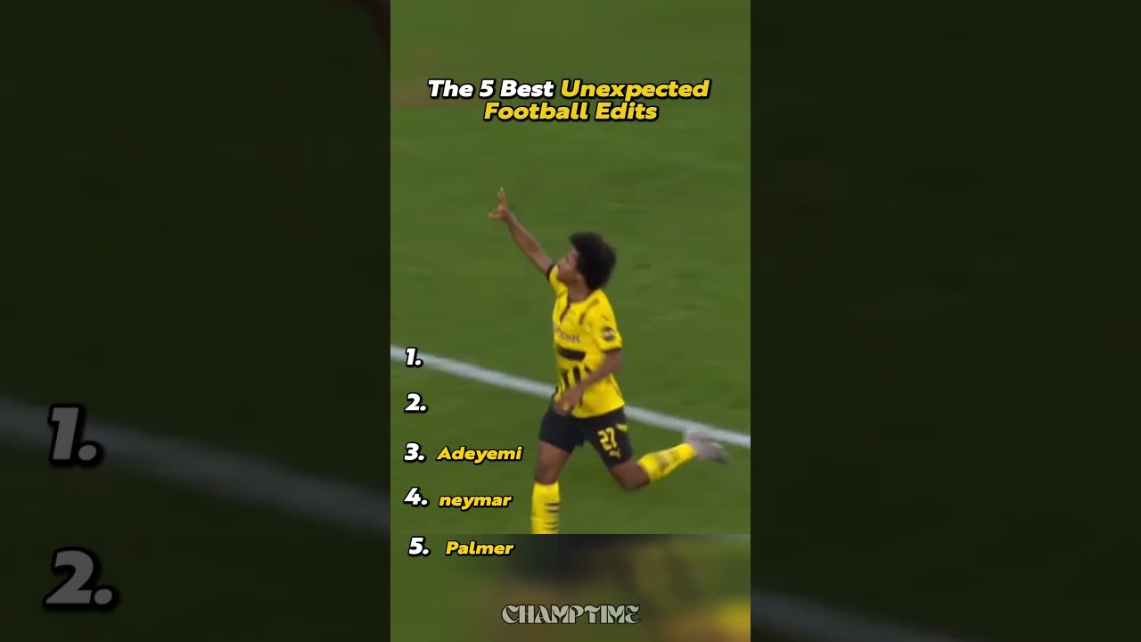 The 5 Best Unexpected Football Edits