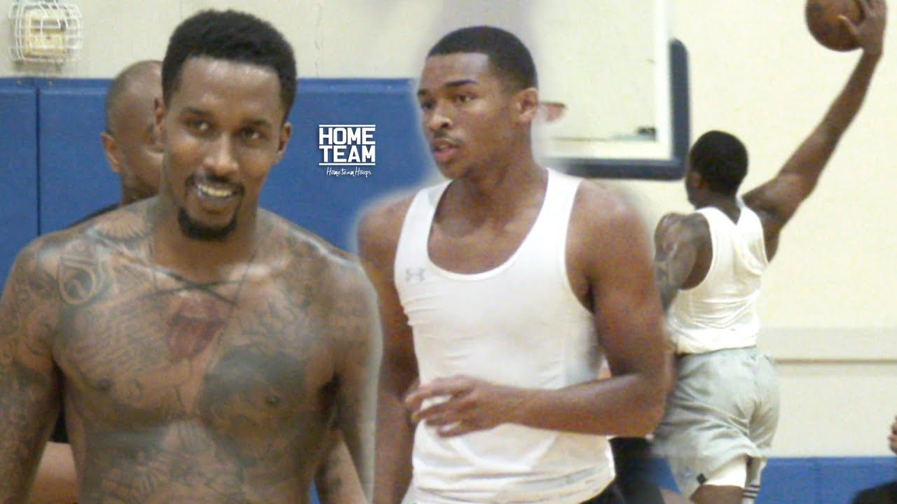 Brandon Jennings, Pascal Siakam, Jaylen Hands, Moses Brown at Rico Hines UCLA Run