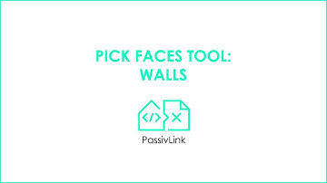 5 Revit to PHPP PassivLink: Pick Faces tool. Walls