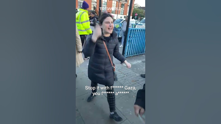 Pro-Israeli woman in London attacks people supporting Palestinians