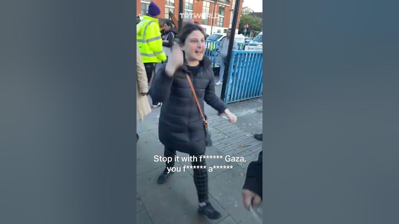 Pro-Israeli woman in London attacks people supporting Palestinians