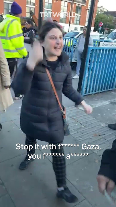 Pro-Israeli woman in London attacks people supporting Palestinians