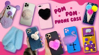 8 DIY Pom Pom Phone Case  Lovely Phone Case Ideas  Easy and Cheap  Plush and Fluffy Phone Cases
