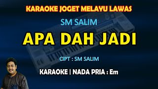 Apa dah jadi karaoke melayu SM Salim nada pria Em (Joget melayu 80an)