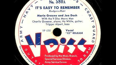 V-Disc 580 Marie Greene does the Intro