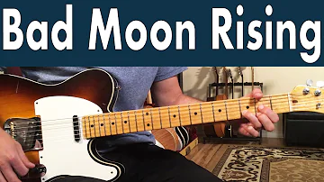 How To Play Bad Moon Rising On Guitar | Creedence Clearwater Revival Guitar Lesson + Tutorial