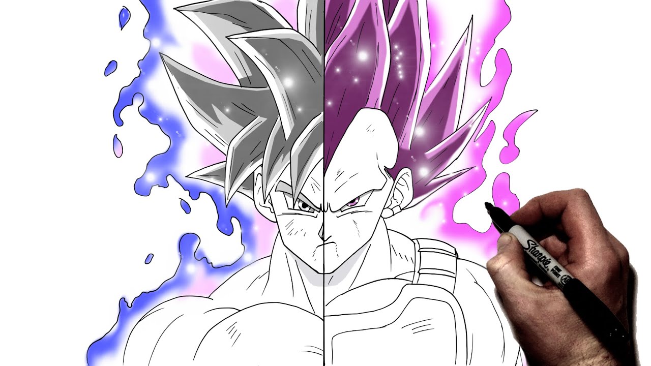 Ultra Instinct Vegeta Drawing + Video