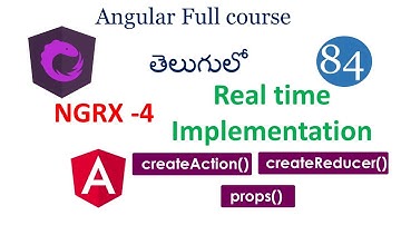 ngrx with create reducer & create action|ngrx in angular |ngrx in telugu|angular tutorials in telugu