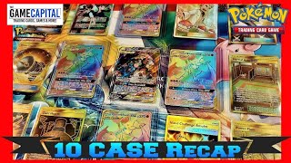 COSMIC ECLIPSE 10 Booster CASE Opening RECAP of Pokemon Cards - Pull Ratios!