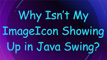 Why Isn’t My ImageIcon Showing Up in Java Swing?
