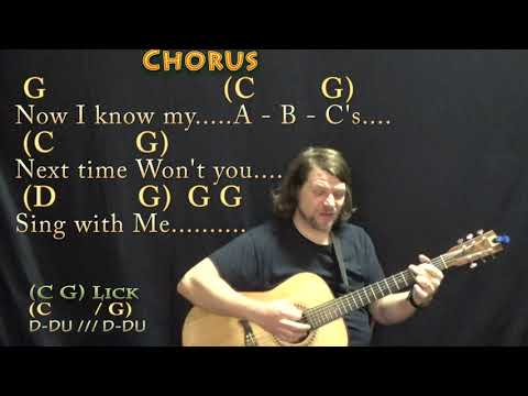 The Alphabet Song Guitar Cover Lesson In G Major With ChordsLyrics - Munson