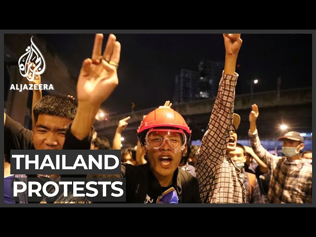 Thai protesters take to Bangkok streets despite warning