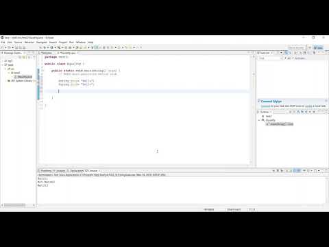 The Difference between == and Equals  Java Programming
