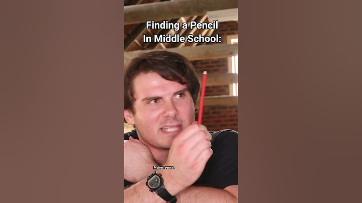 Hoe het voelt om een ​​potlood te vinden als je ouder wordt op school.