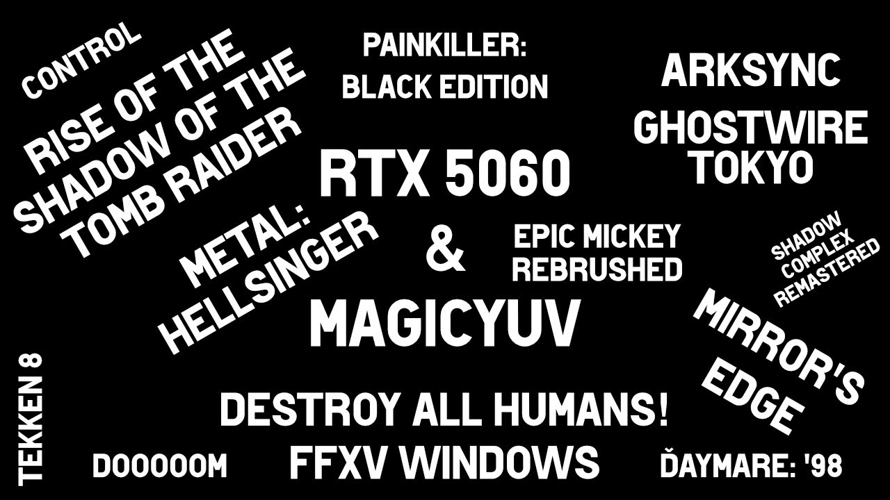 Finished (Older) Build w/ RTX 5060 8GB + MagicYUV 2.4.2