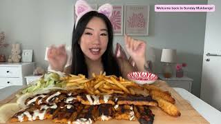 Chicken Kebabs, Fries, Prawn Tempura & Salad!