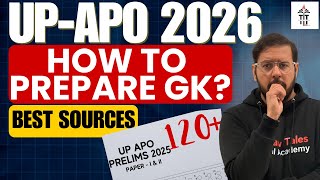 UP APO 2026: How to Prepare GK for UPAPO | Strategy for General Studies &amp; Best Sources | Shubham Sir
