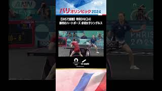 【SNSで話題】早田ひな（24）勝利のハートポーズ　卓球女子シングルス【パリオリンピック2024】(2024年7月31日)