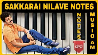 SAKKARAI NILAVE SONG IN KEYBOARD | EASY KEYBOARD NOTES | FROM THE MOVIE YOUTH