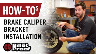 Motorcycle Brake Caliper Bracket Installation Tutorial