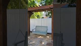 Installing a Swing on an Arbor #backyardgoals #woodworking #backyarddesign