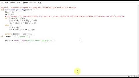 python  function program to computes  gross salary from basic salary